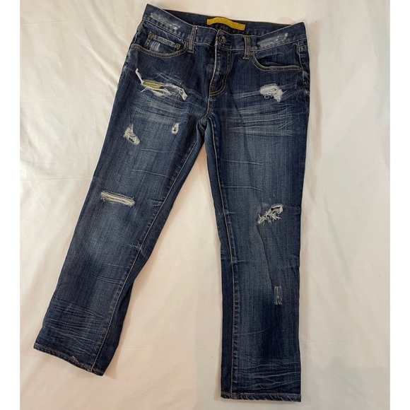 Refuge Distressed  Ankle 98% Cotton Jeans Size: 7 - Picture 1 of 7